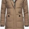 Navahoo Wintermantels Wintermantel Fahmiyaa Dames Lichtbruin