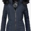 Navahoo Winterjassen Winterjas Adele Dames Donkerblauw