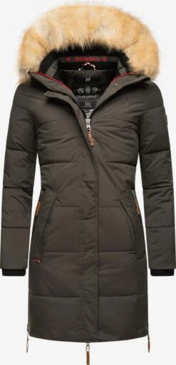 Navahoo Wintermantels Wintermantel Halina Dames Antraciet
