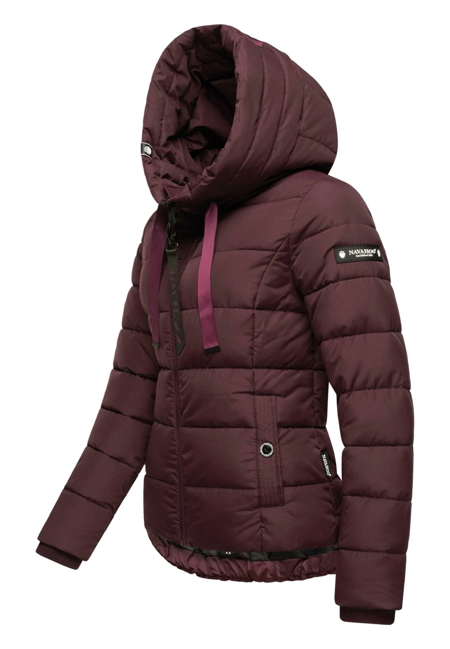 Navahoo Amayaa - Winterjas - Dark Red Melange 2 Navahoo Amayaa - Winterjas - Dark Red Melange - Afbeelding 2