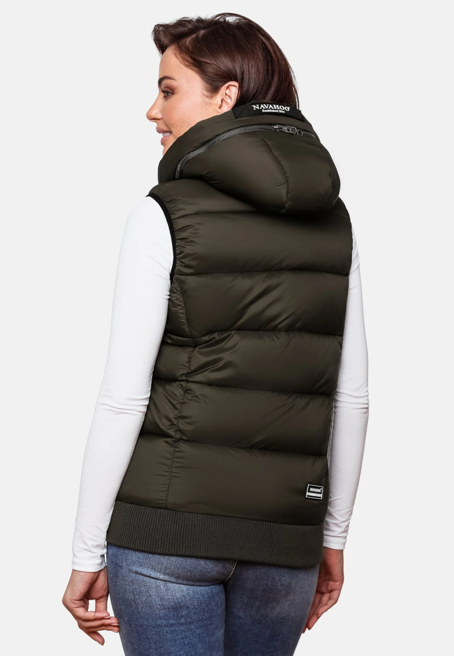 Navahoo Bodywarmers Bodywarmer Kassidy Dames Kaki 8 Navahoo Bodywarmers Bodywarmer Kassidy Dames Kaki - Afbeelding 8
