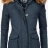 Navahoo Wintermantels Wintermantel Schneeengel Dames Marine