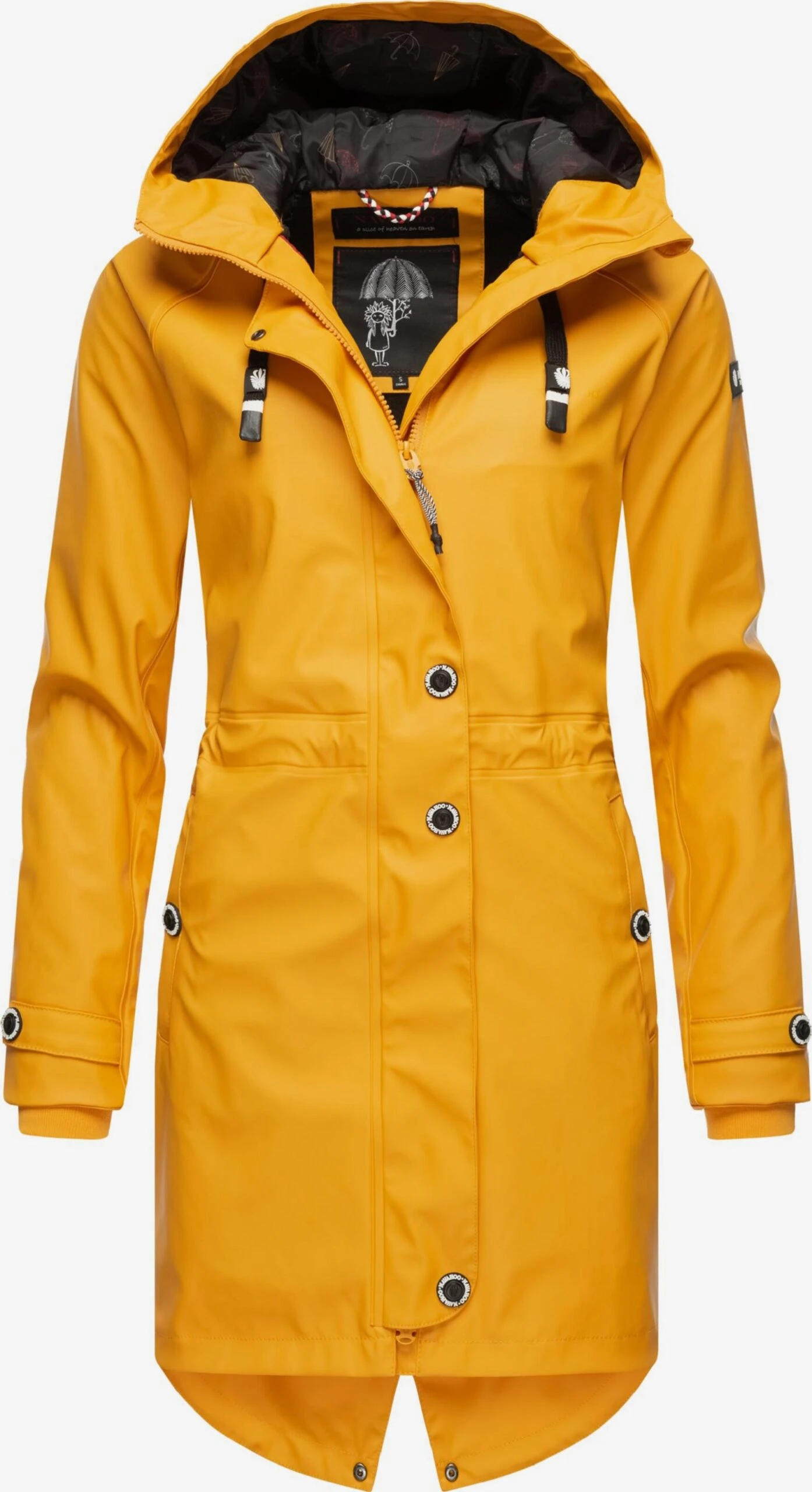 Navahoo Regenmantels Functionele Mantel Rainy Flower Dames Honing 4 Navahoo Regenmantels Functionele Mantel Rainy Flower Dames Honing - Afbeelding 4