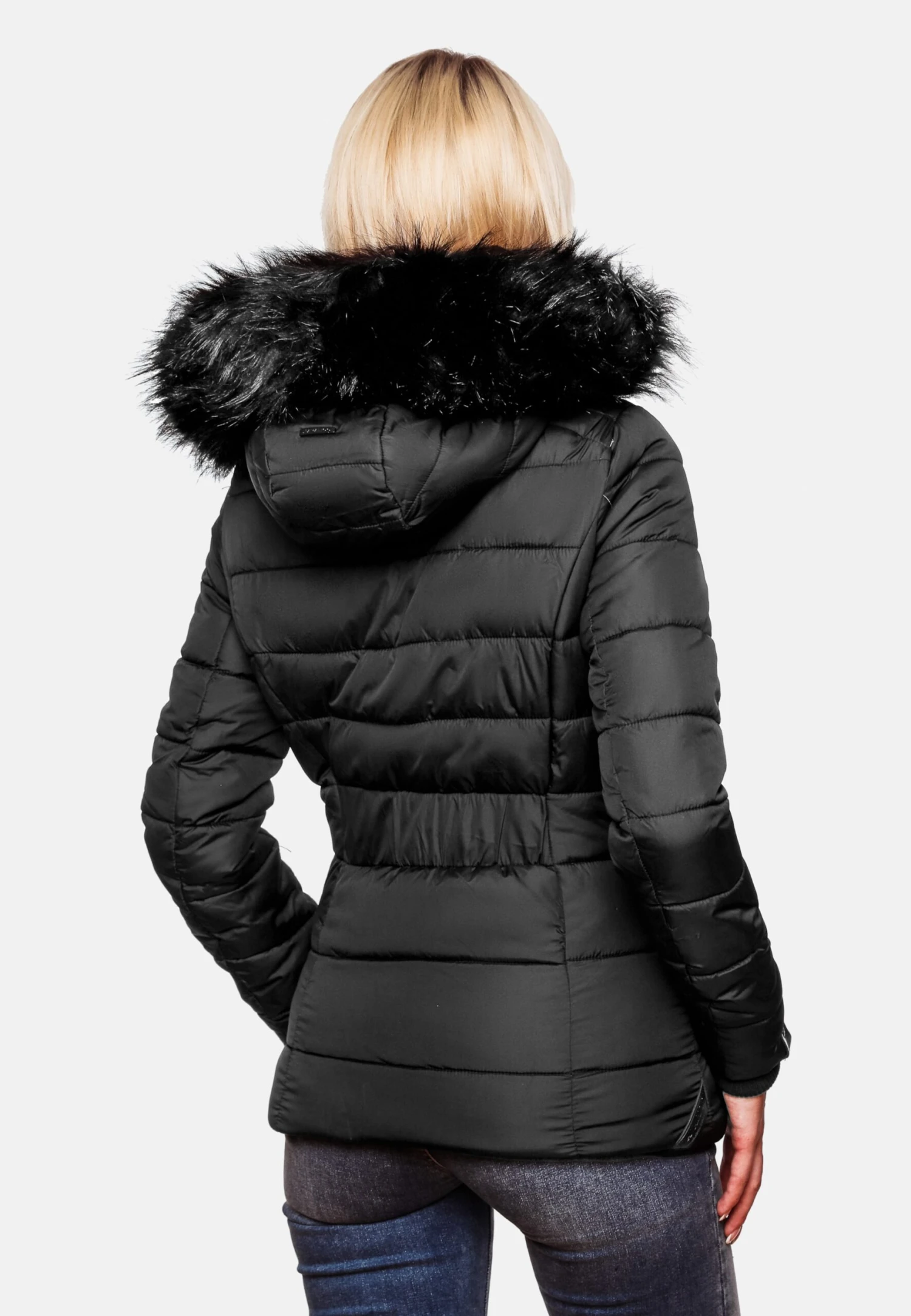 Navahoo Winterjassen Winterjas Zuckerbiene Dames Zwart 9 Navahoo Winterjassen Winterjas Zuckerbiene Dames Zwart - Afbeelding 9