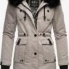 Navahoo Parkas Winterparka Luluna Dames Grijs
