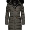 Navahoo Paula - Winterjas - Anthracite With Black Fur