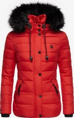 Navahoo Winterjassen Winterjas Zuckerbiene Dames Knalrood