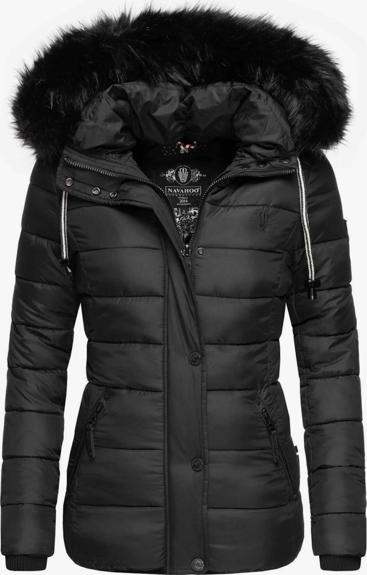 Navahoo Winterjassen Winterjas Zuckerbiene Dames Zwart 2 Navahoo Winterjassen Winterjas Zuckerbiene Dames Zwart - Afbeelding 2