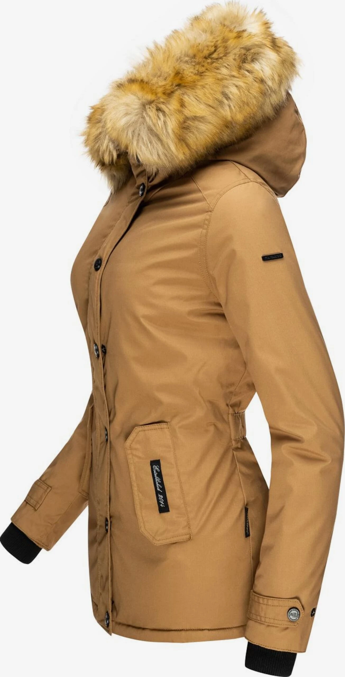 Navahoo Winterjassen Winterjas Laura Dames Sand 2 Navahoo Winterjassen Winterjas Laura Dames Sand - Afbeelding 2