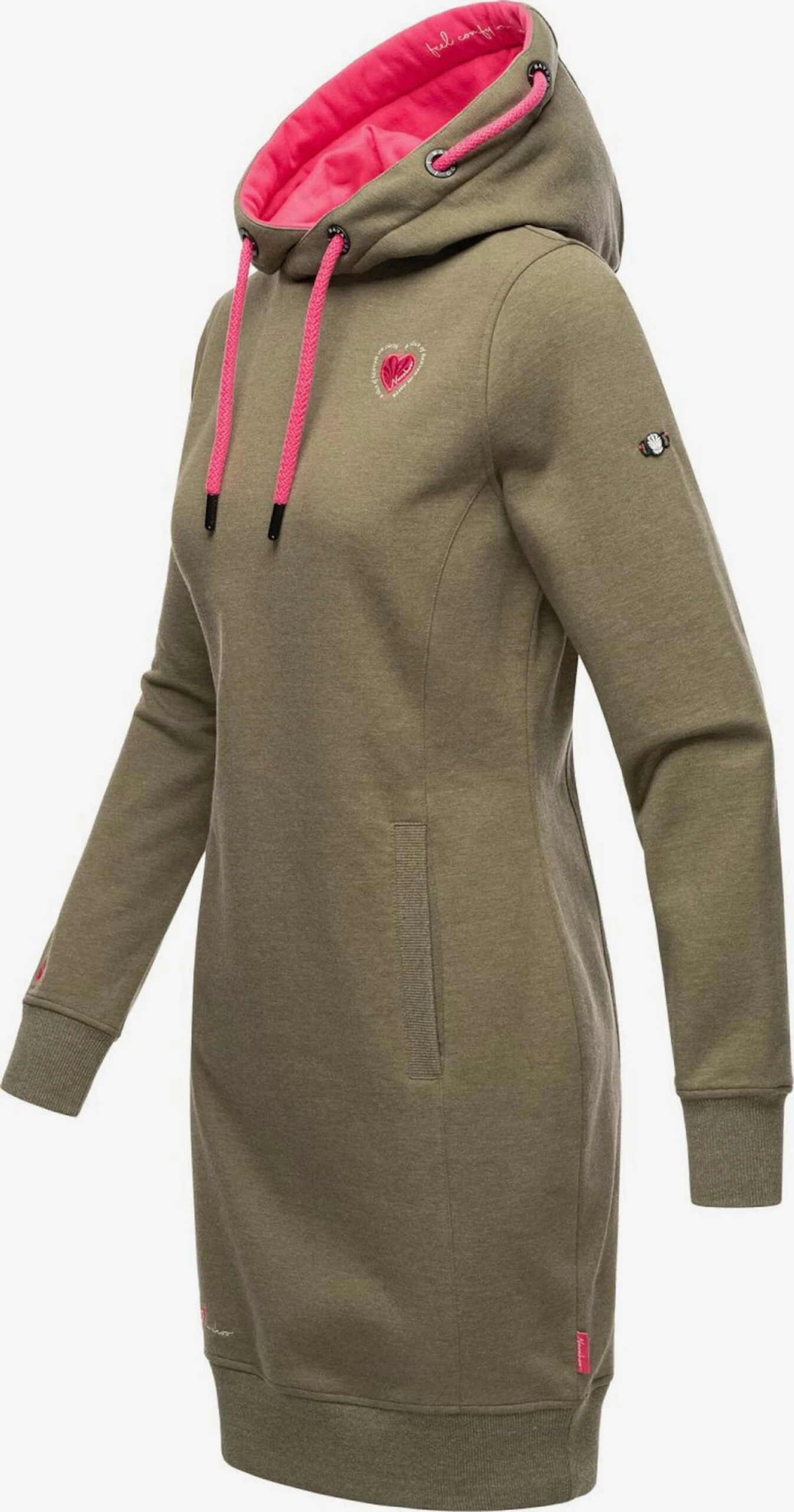 Navahoo Mini Jurken Jurk Dames Olijfgroen 2 Navahoo Mini Jurken Jurk Dames Olijfgroen - Afbeelding 2