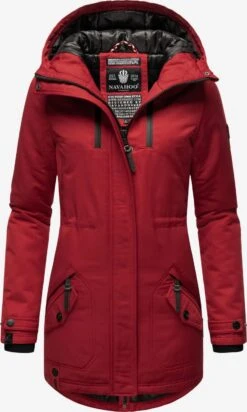 Navahoo Parkas Winterparka Dames Rood -Navahoo d6ce3bb2b232438937365efbc21f8b9d scaled