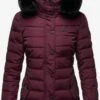 Navahoo Winterjassen Winterjas Milianaa Dames Aubergine
