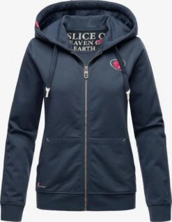 Navahoo Sweatvesten Sweatvest Cremetörtchen Dames Duifblauw