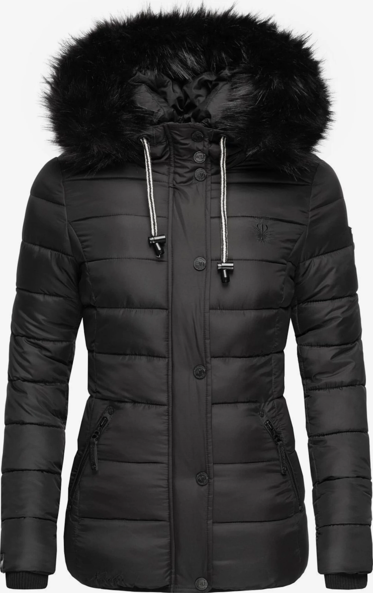 Navahoo Winterjassen Winterjas Zuckerbiene Dames Zwart 1 Navahoo Winterjassen Winterjas Zuckerbiene Dames Zwart