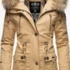 Navahoo Parkas Winterparka Honigfee Dames Lichtbeige