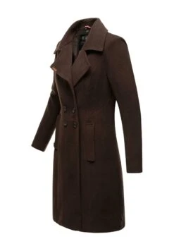 Navahoo Wooly - Halflange Jas - Dark Choco -Navahoo eec6edb463254c04931e43a9eafda63b scaled