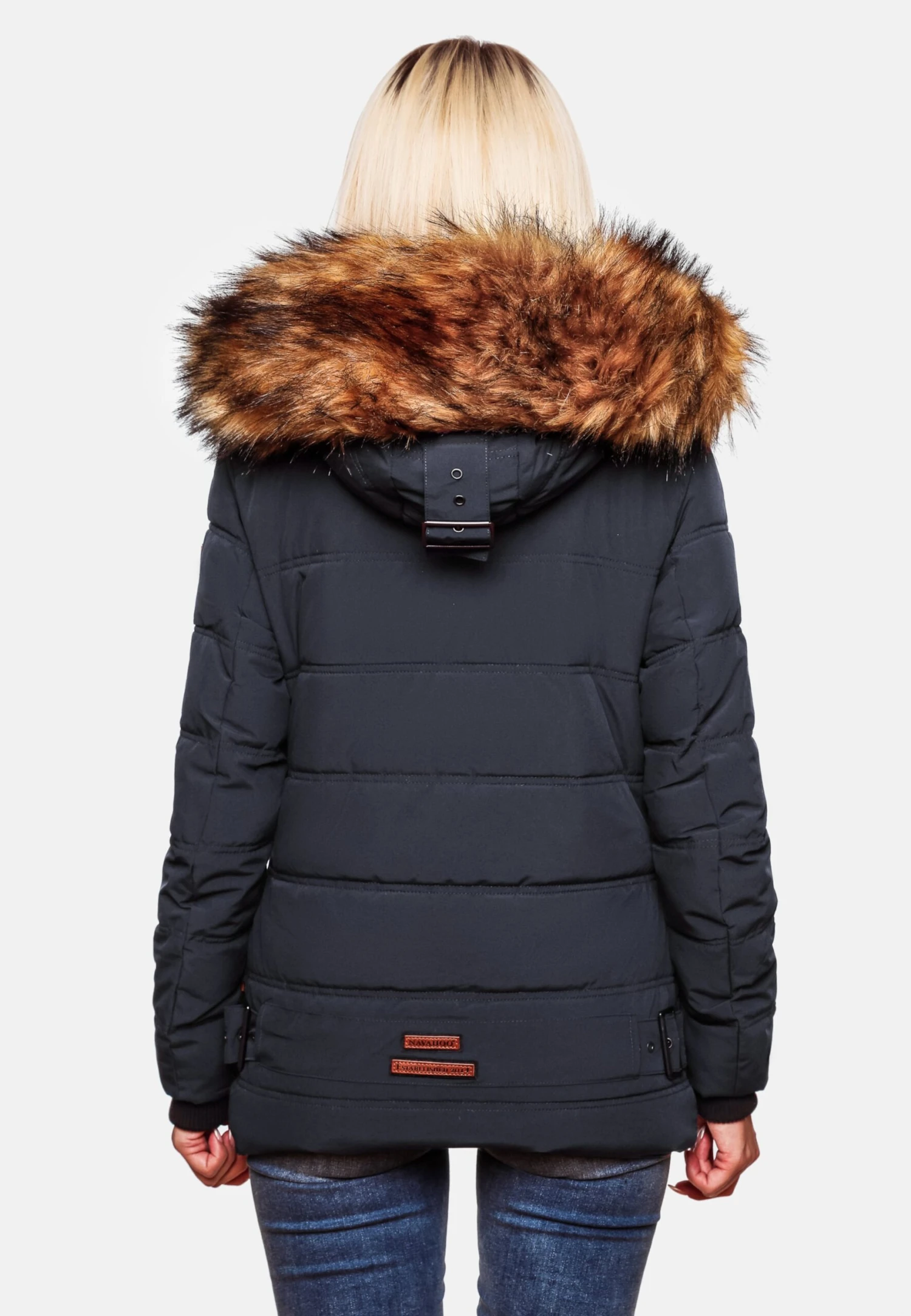 Navahoo Winterjassen Winterjas Zoja Dames Donkerblauw 8 Navahoo Winterjassen Winterjas Zoja Dames Donkerblauw - Afbeelding 8