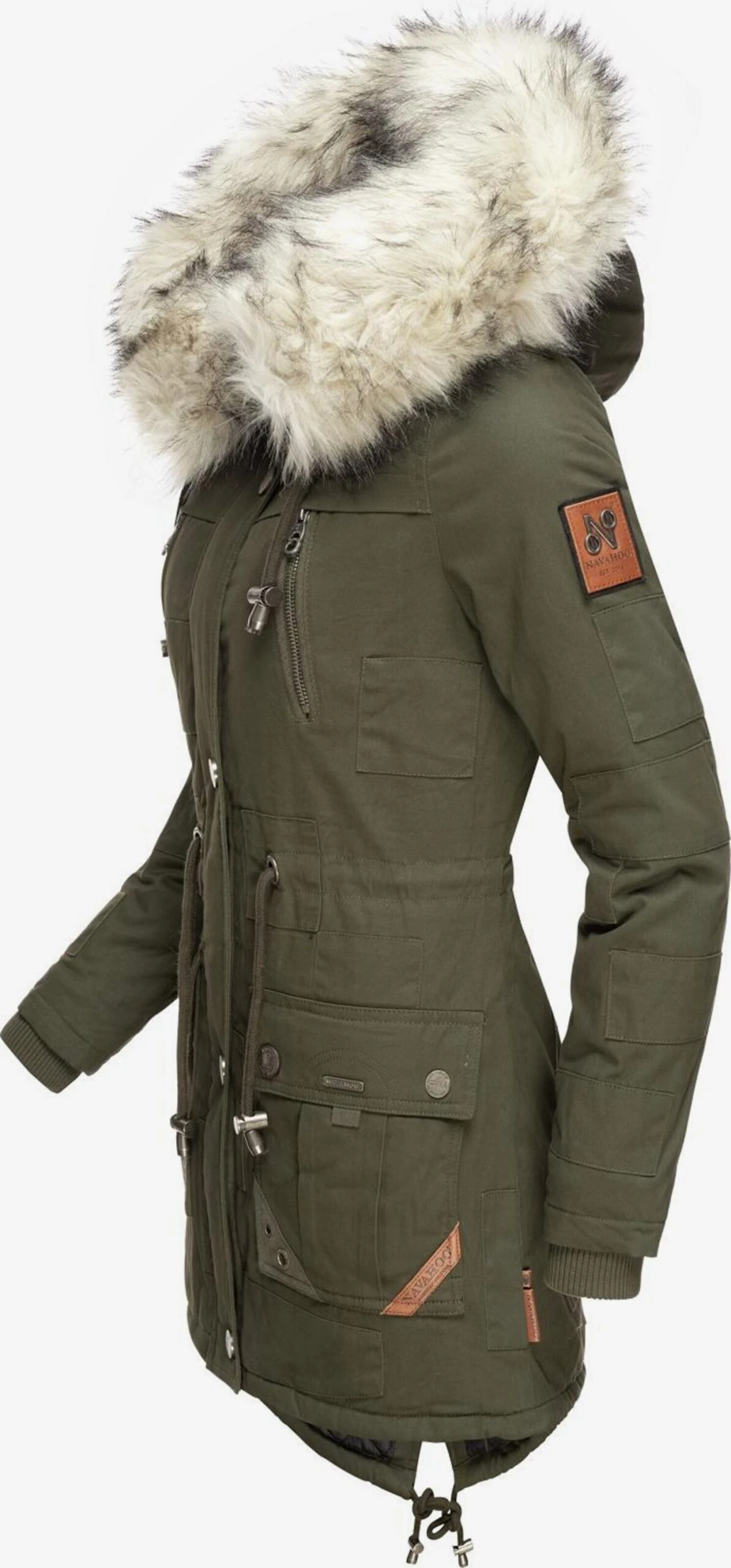 Navahoo Parkas Winterparka Honigfee Dames Kaki 2 Navahoo Parkas Winterparka Honigfee Dames Kaki - Afbeelding 2
