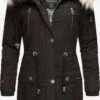Navahoo Parkas Winterparka Honigfee Dames Zwart
