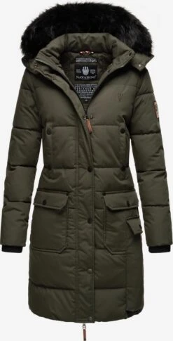 Navahoo Wintermantels Wintermantel Cosimaa Dames Antraciet