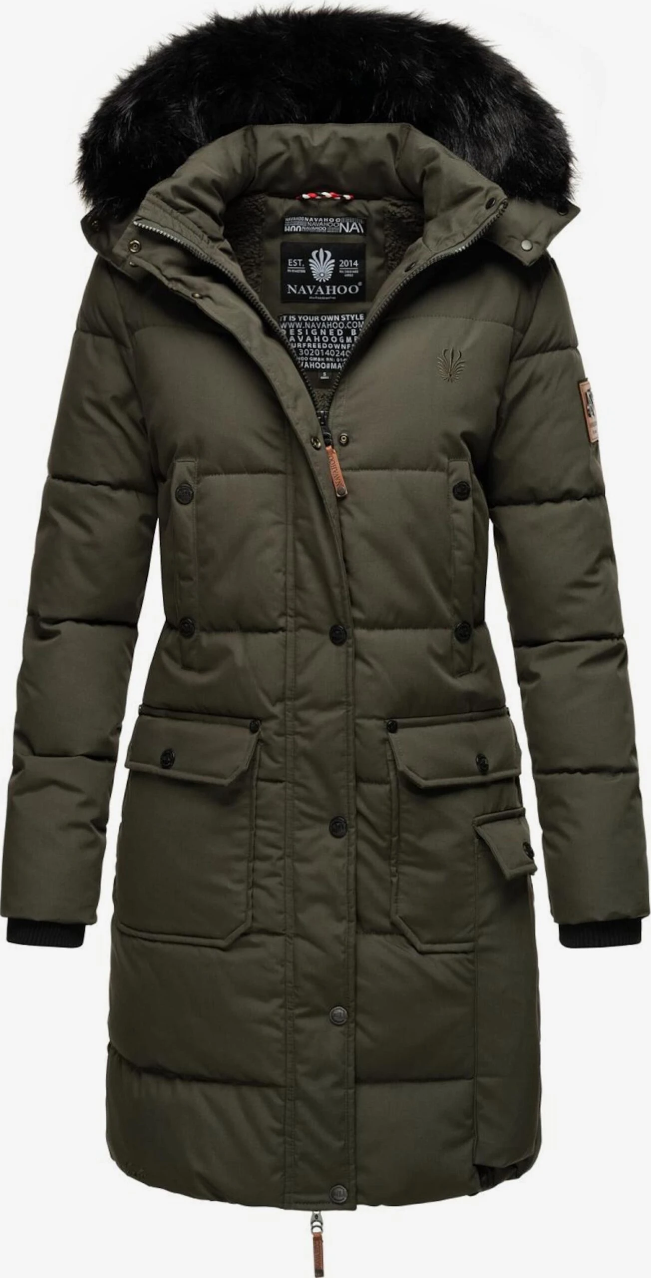 Navahoo Wintermantels Wintermantel Cosimaa Dames Antraciet 1 Navahoo Wintermantels Wintermantel Cosimaa Dames Antraciet